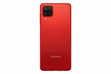 Cache Batterie avec Lentille Samsung A12 (A125F) Rouge